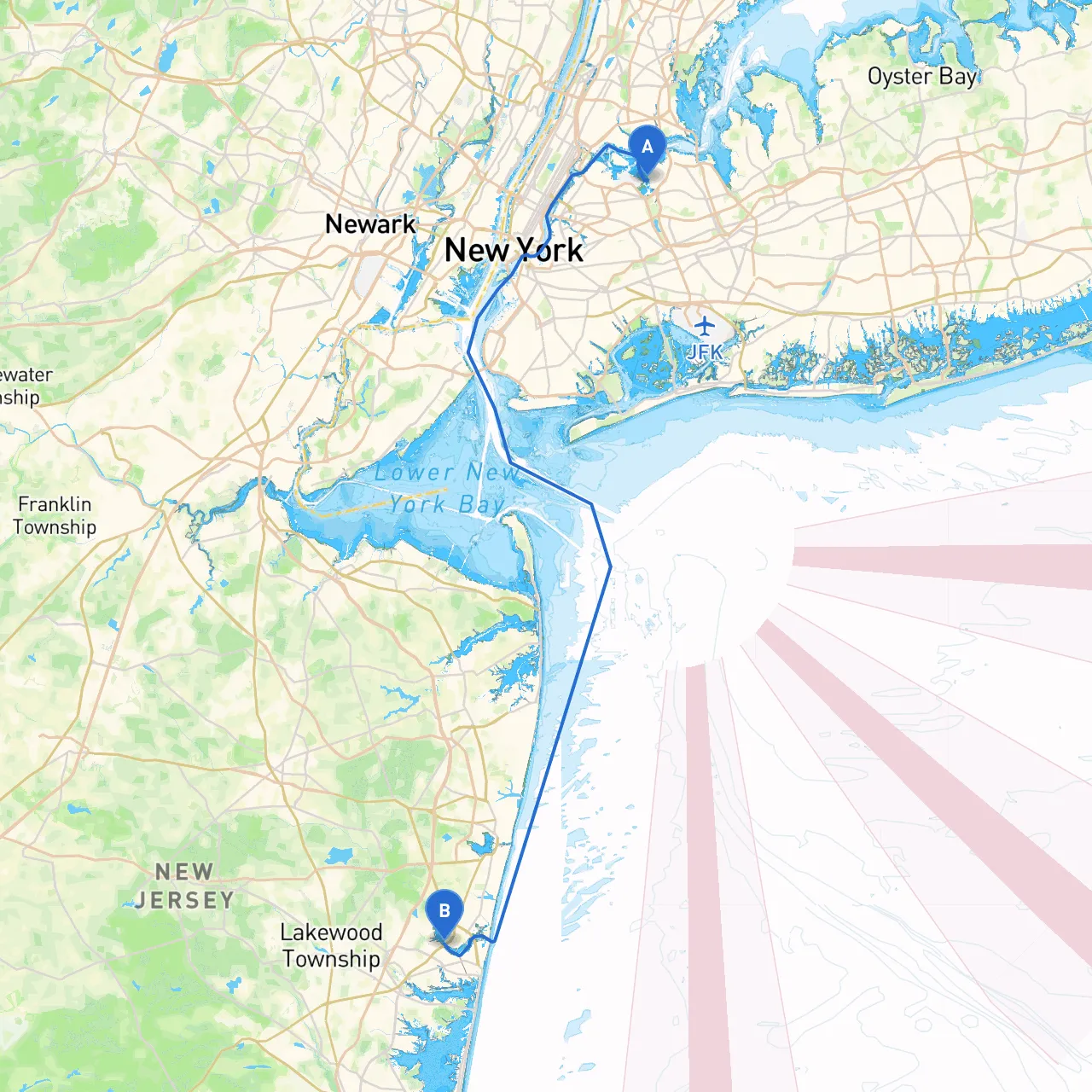 City of New York to Point Pleasant