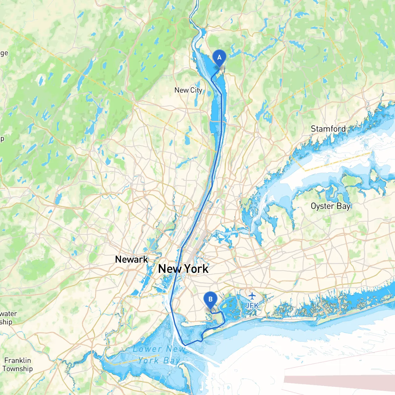 Croton on Hudson to Brooklyn