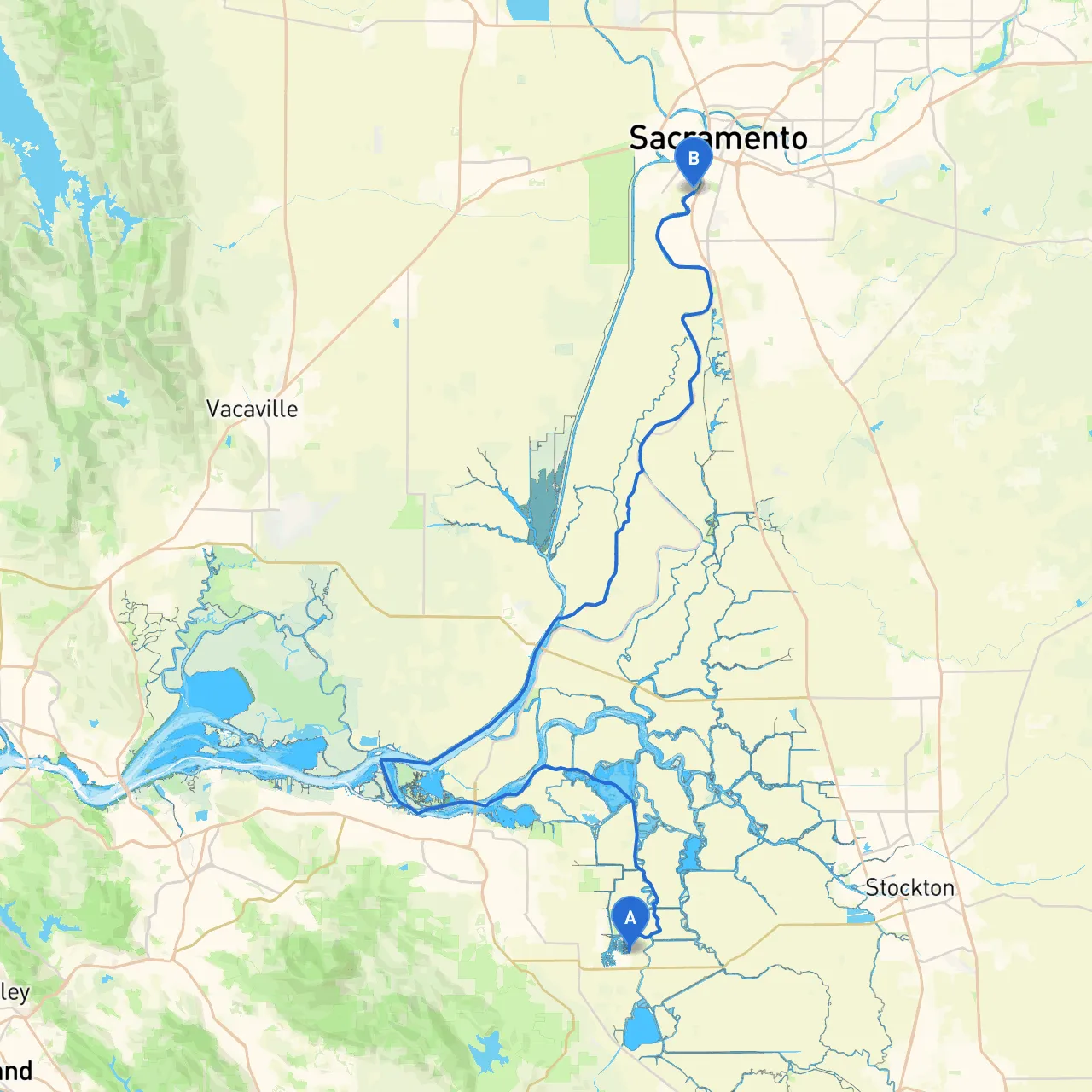 Discovery Bay to West Sacramento