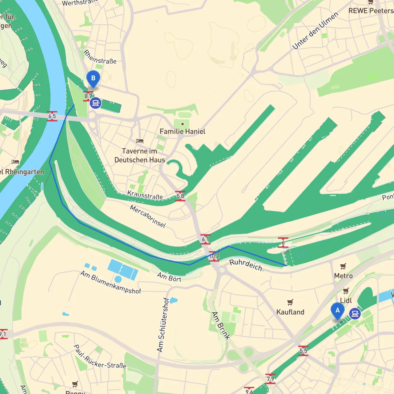 Duisburg to Duisburg