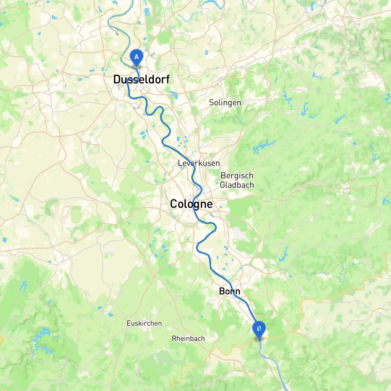 Dusseldorf to Remagen