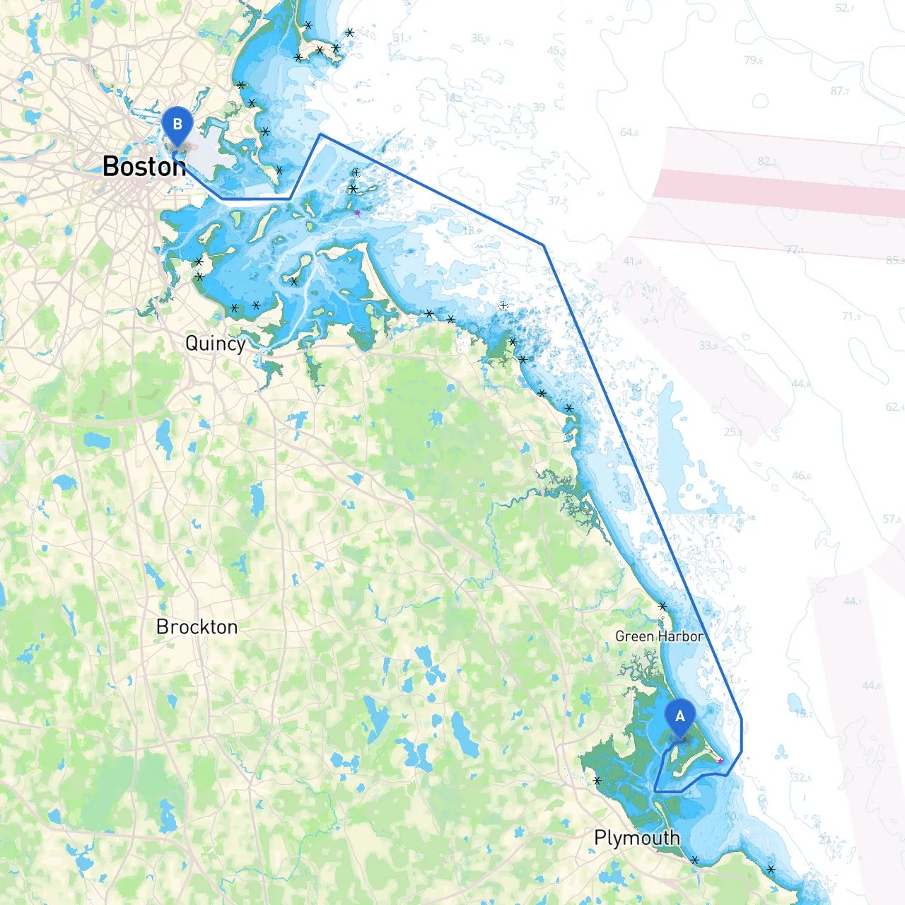 Duxbury to East Boston