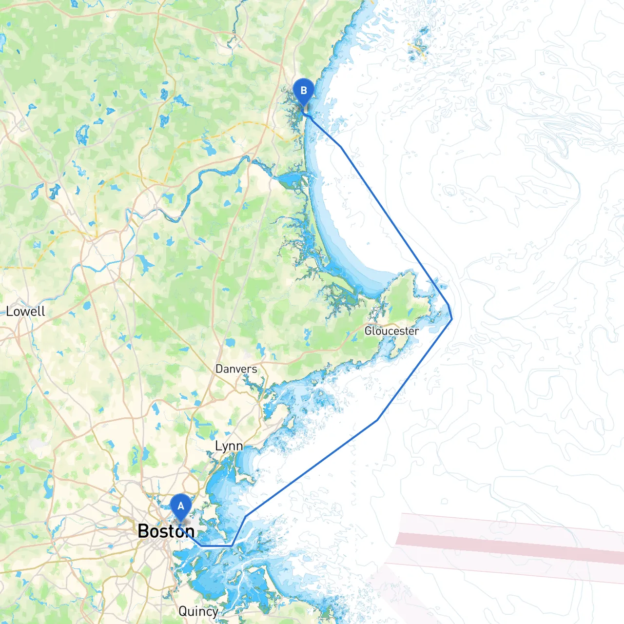 East Boston to Hampton