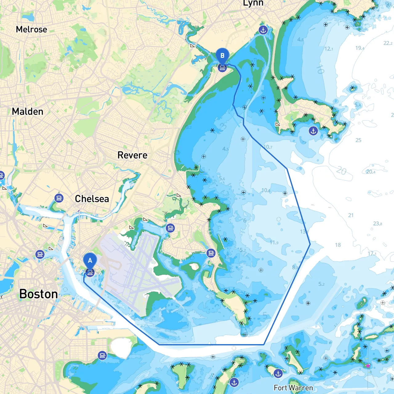 East Boston to Revere