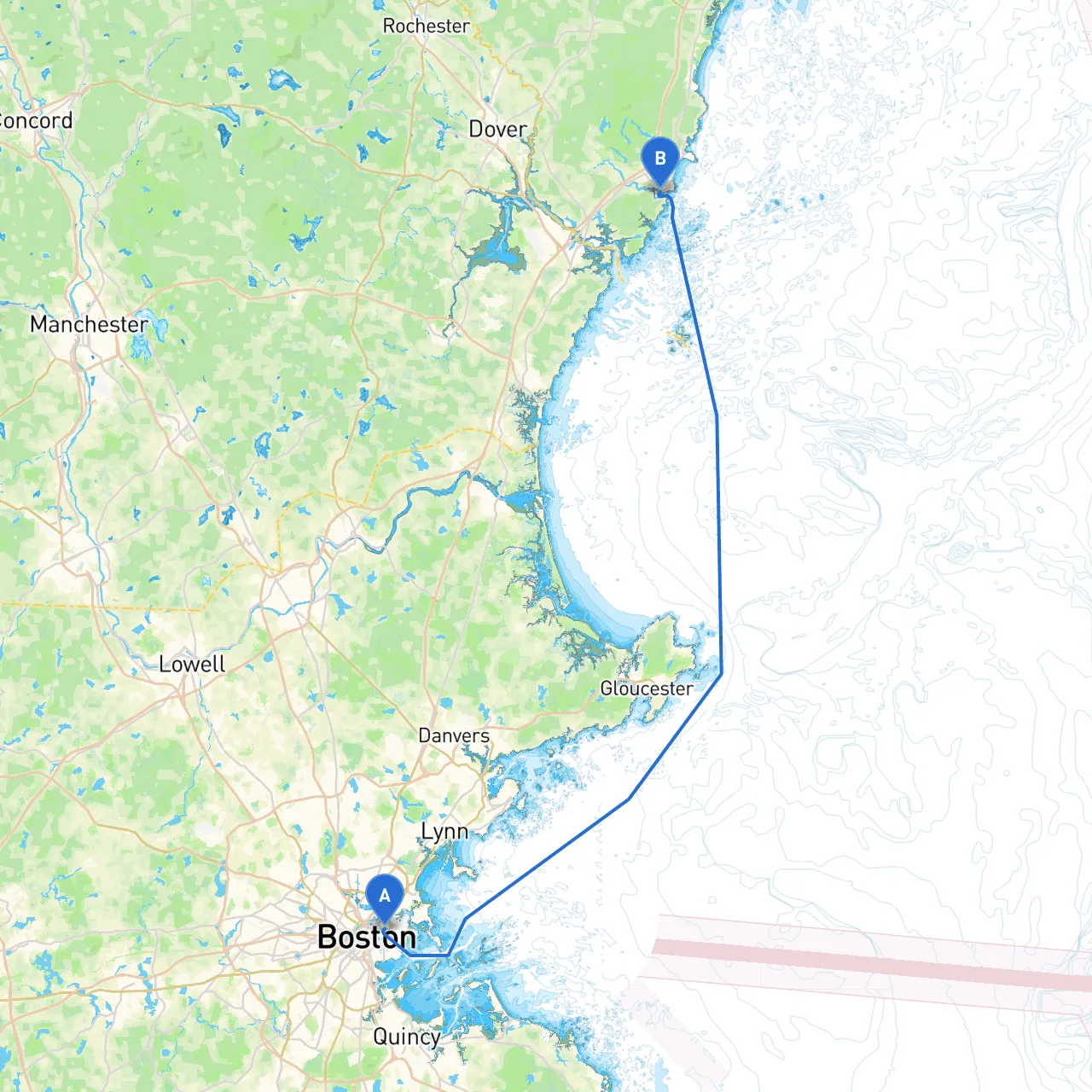 East Boston to York Harbor