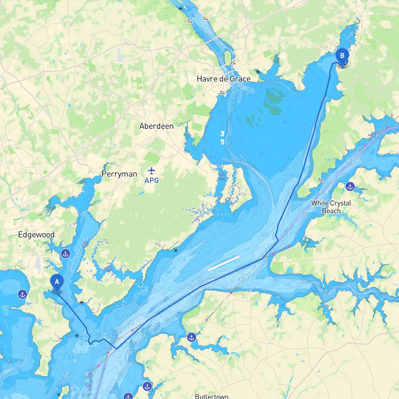 Edgewood to North East