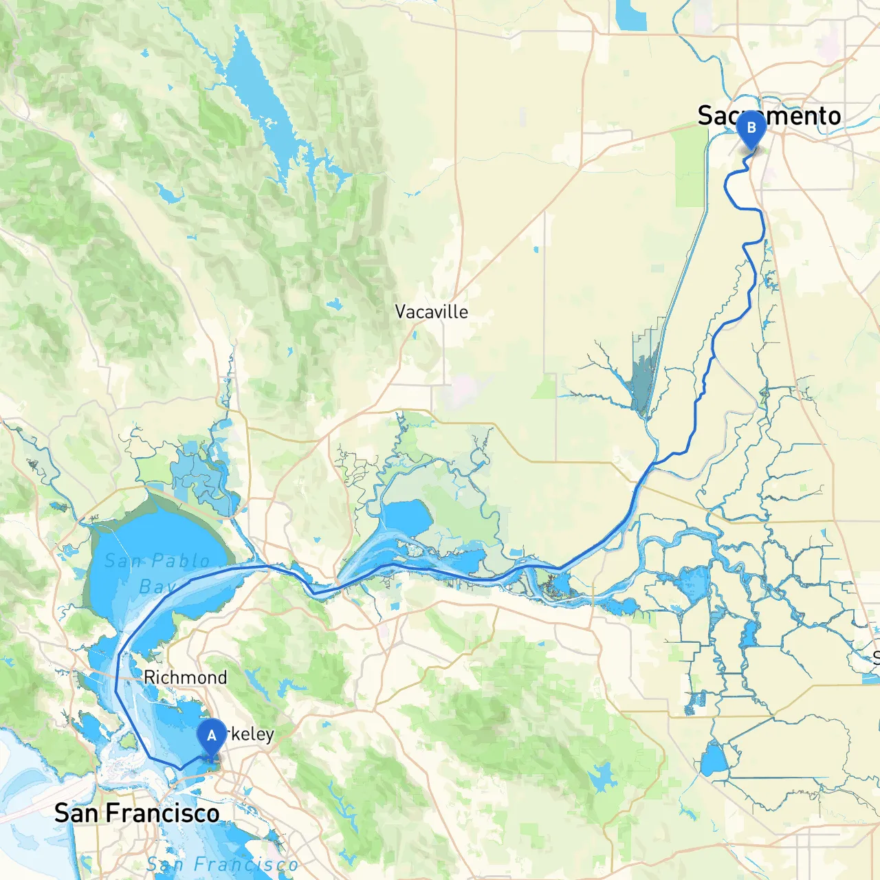 Emeryville to West Sacramento