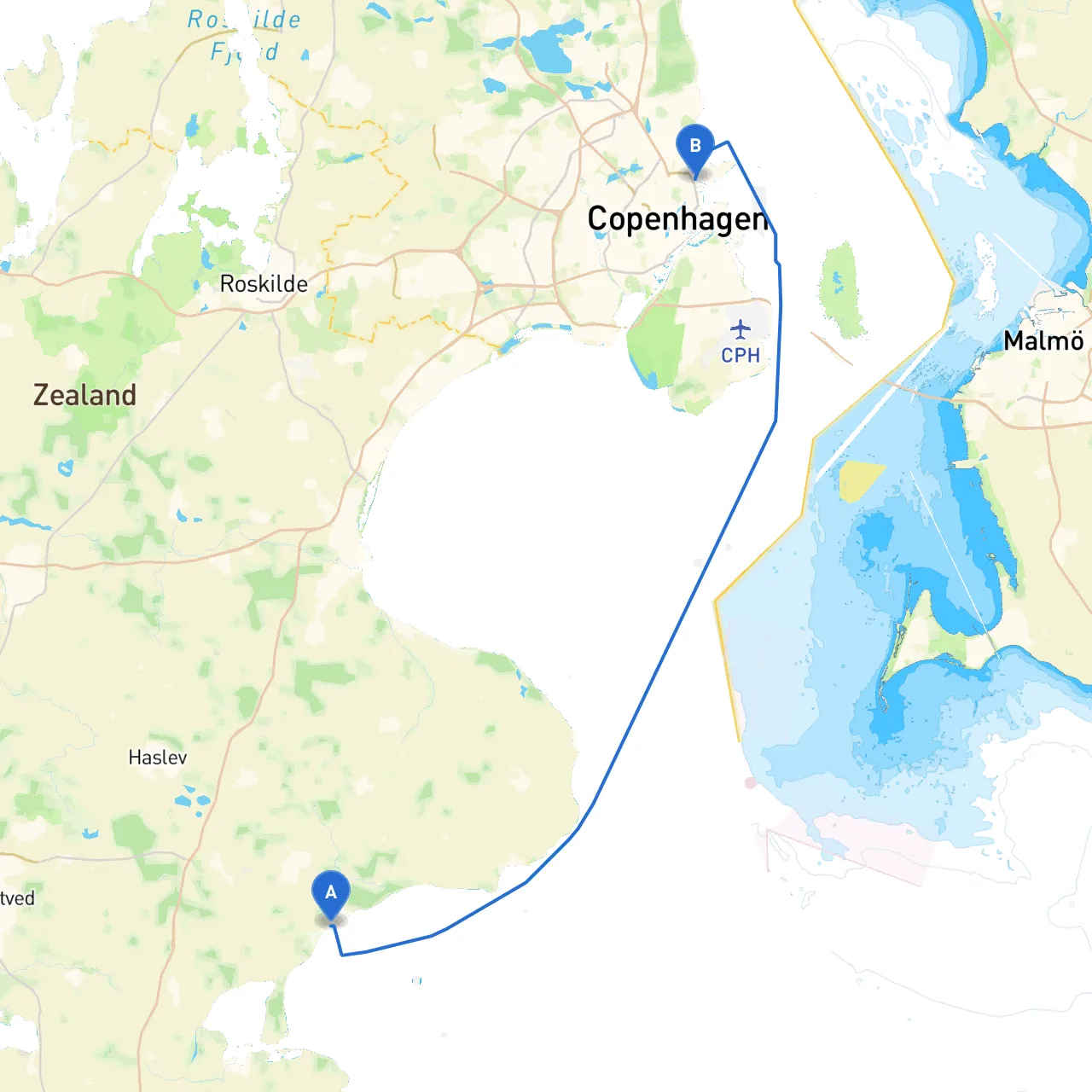 Faxe Ladeplads to København