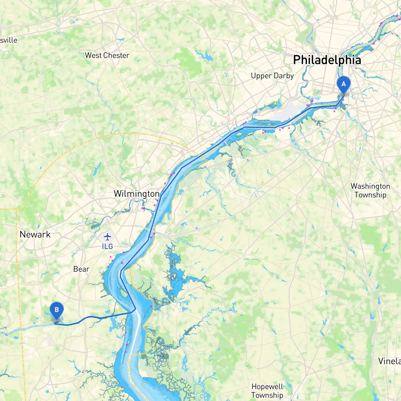 Gloucester City to Bear