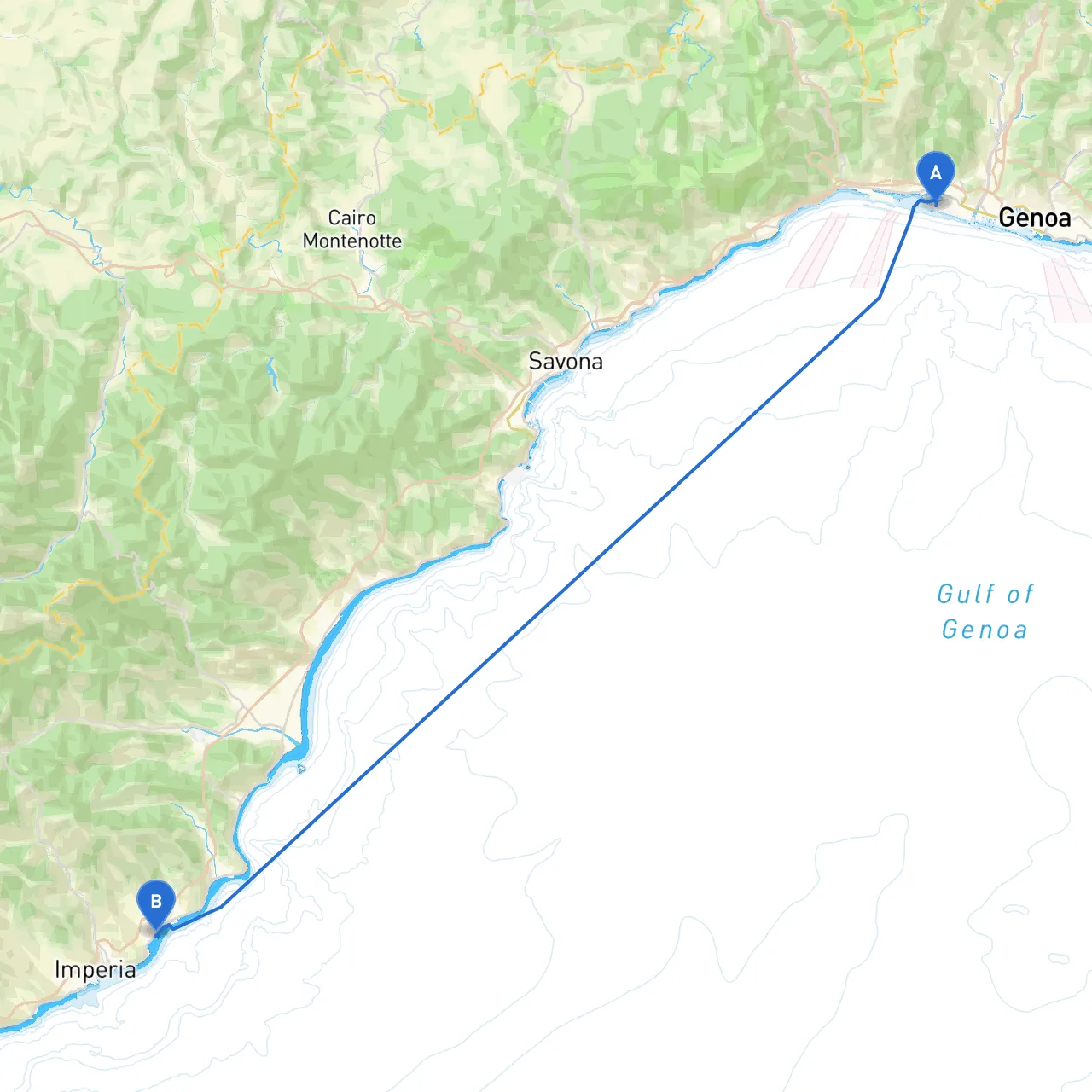 Genova to Diano Marina