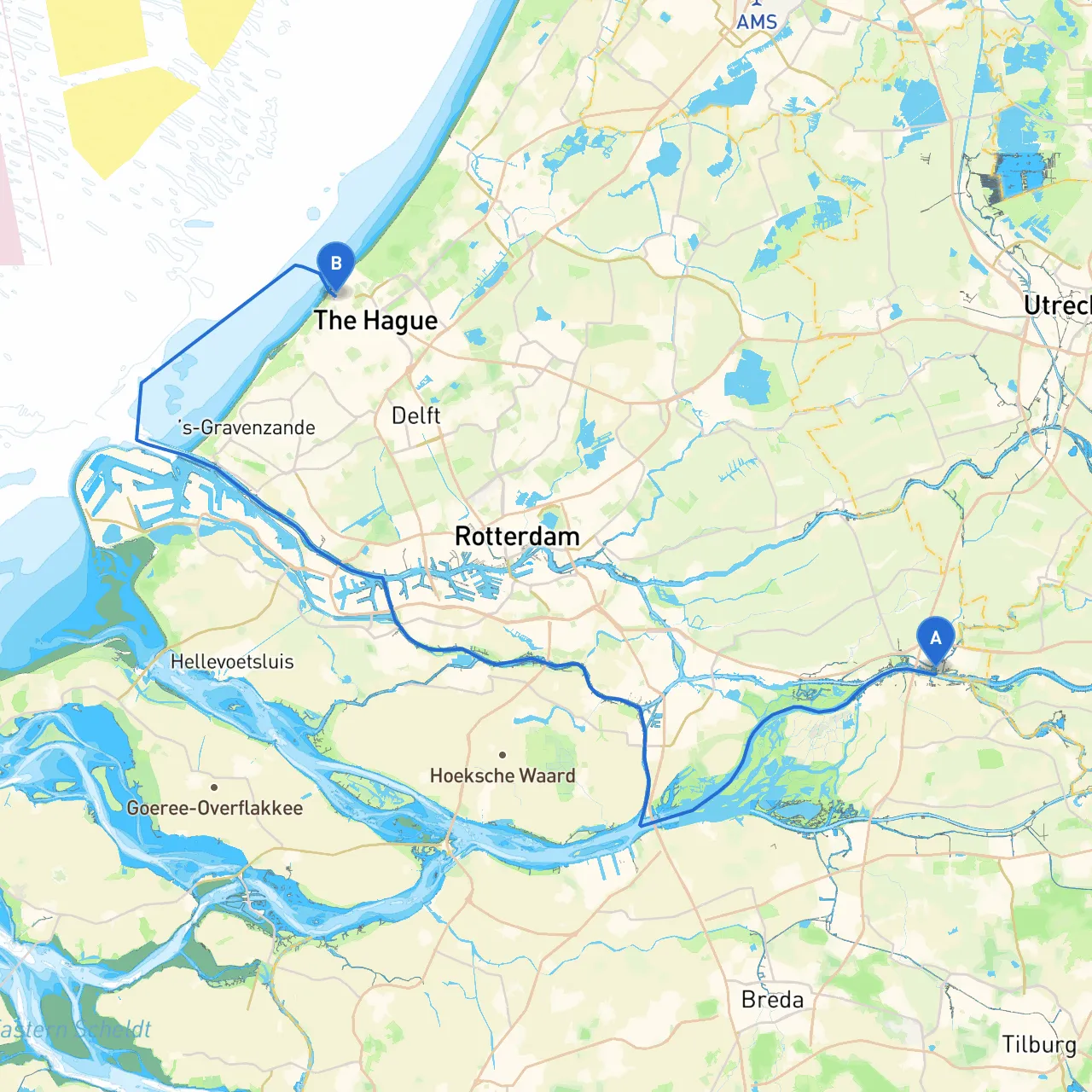 Gorinchem to Den Haag