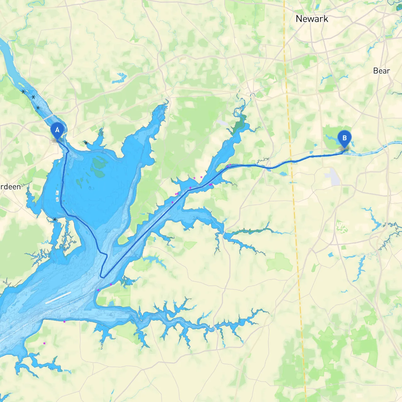 Havre De Grace to Bear