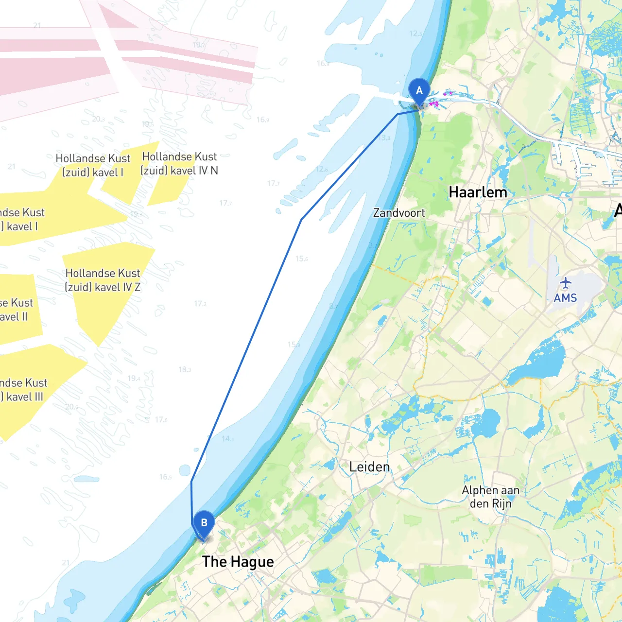 IJmuiden to Den Haag