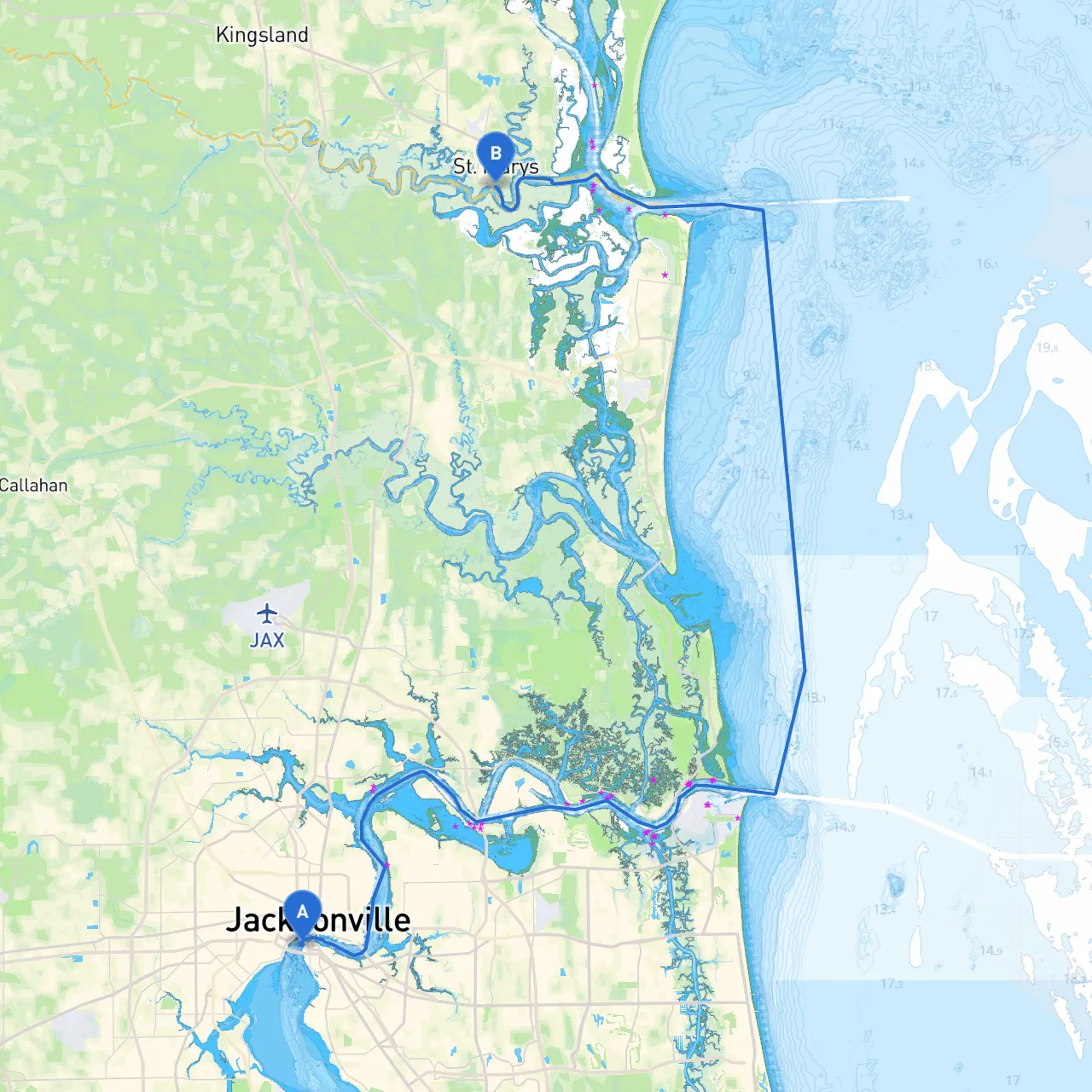 Jacksonville to St. Mary's