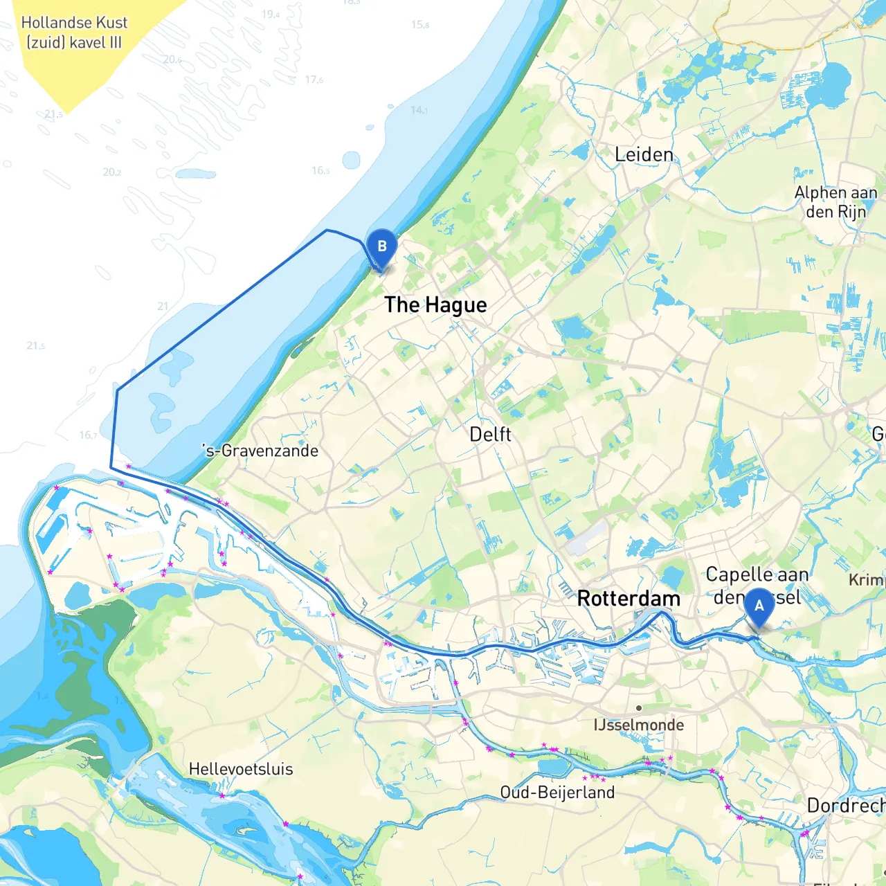 Krimpen a/d IJssel to Den Haag
