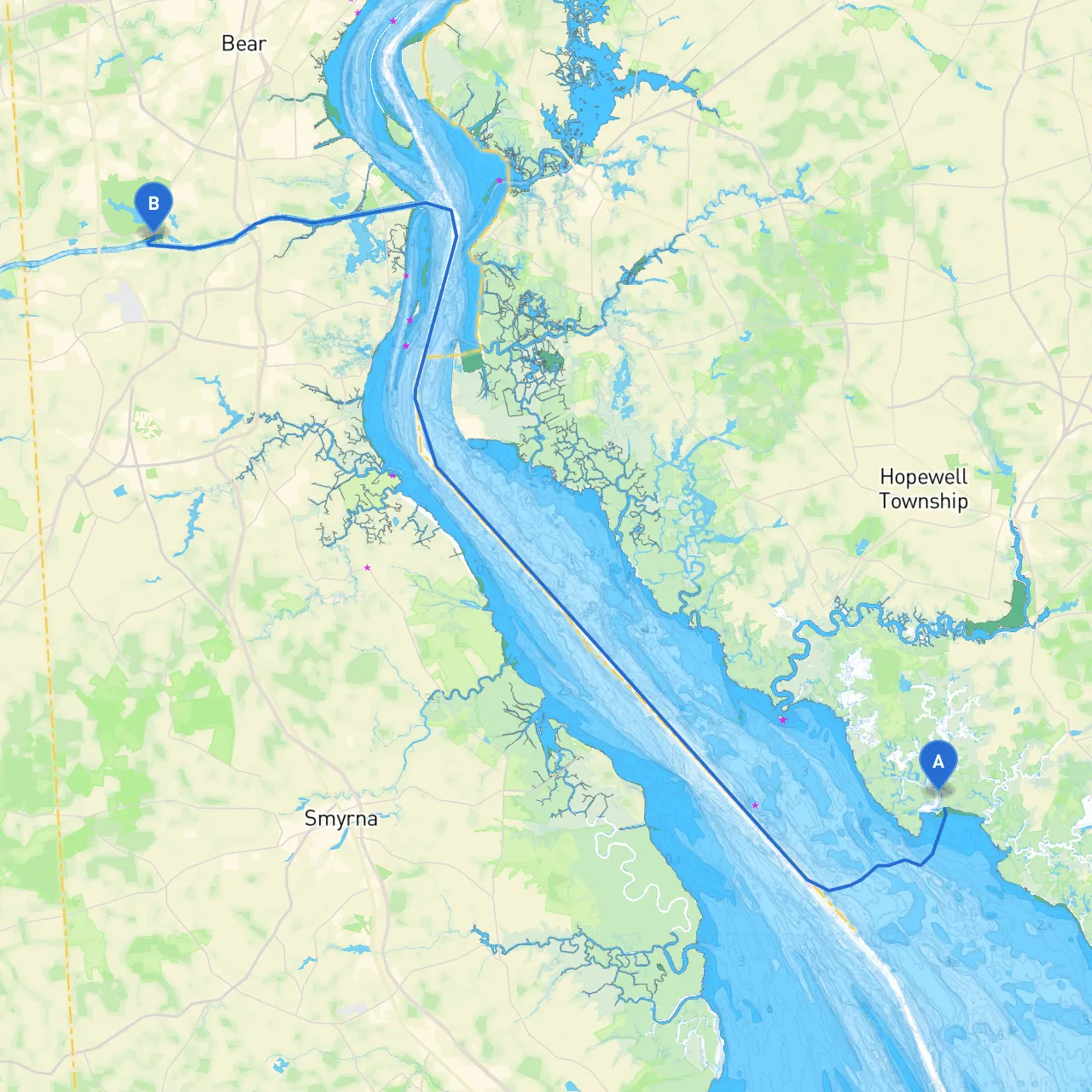 Lawrence Township to Bear