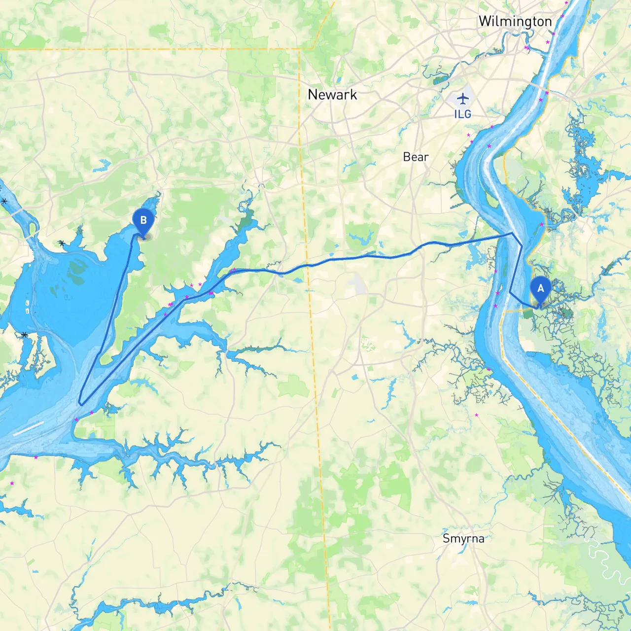 Lower Alloways Creek Township to North East