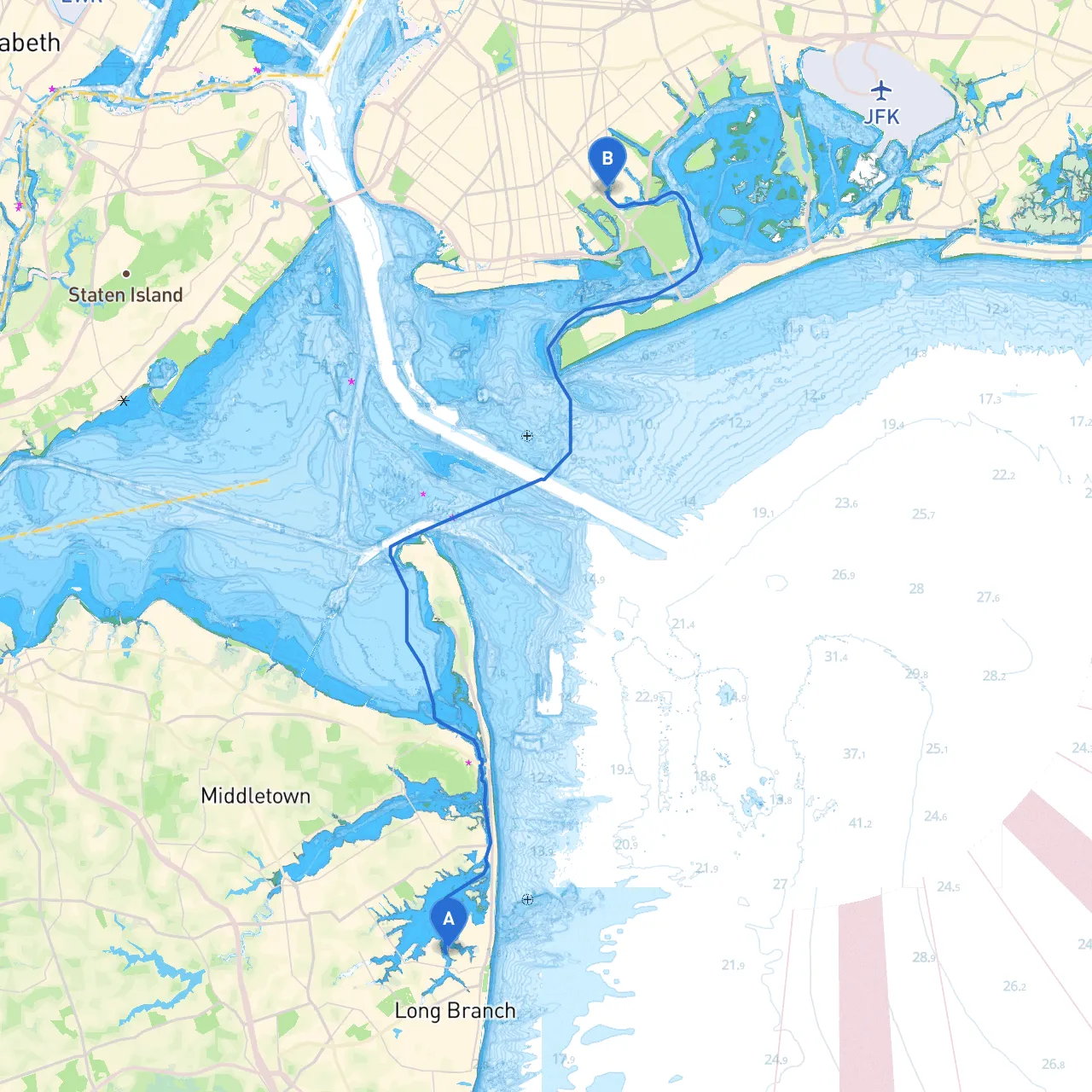 Long Branch to Brooklyn