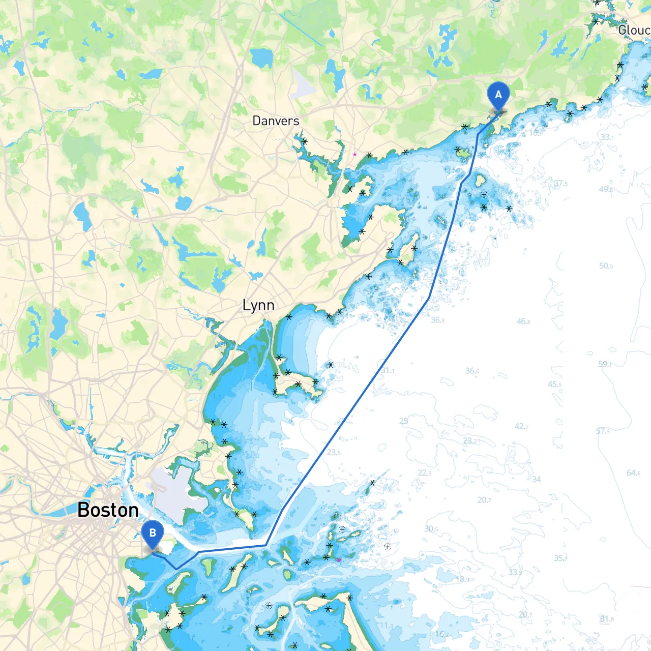 Manchester by the Sea to South Boston