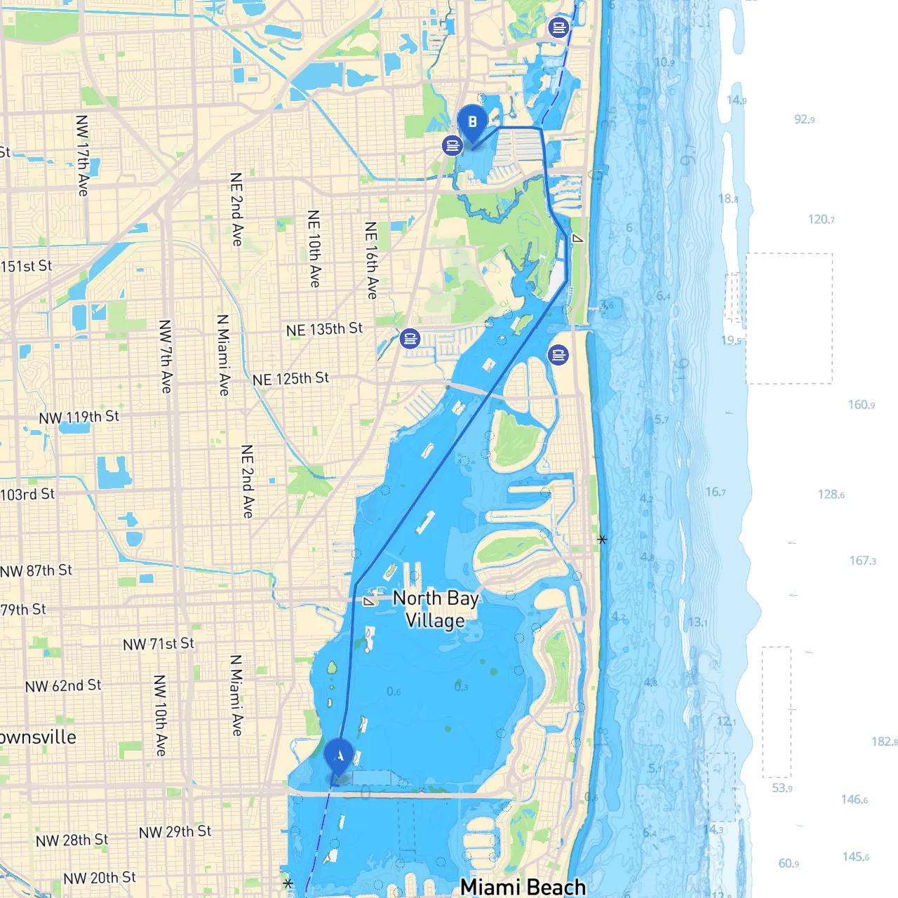 Miami to North Miami Beach