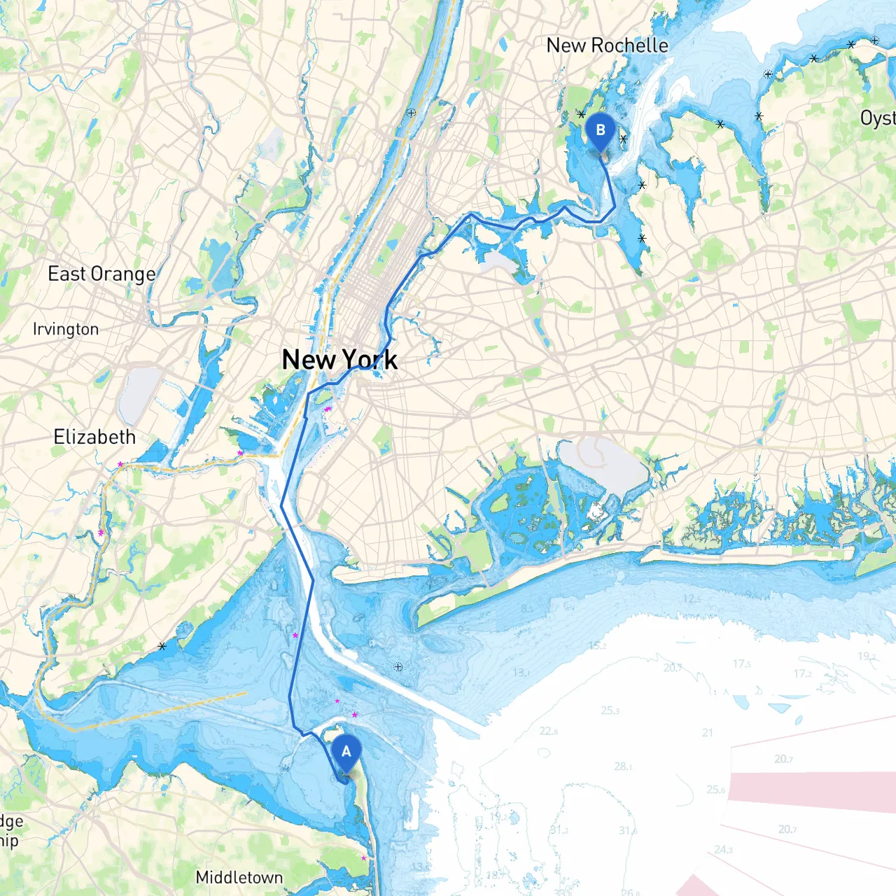 Middletown Township to City Island