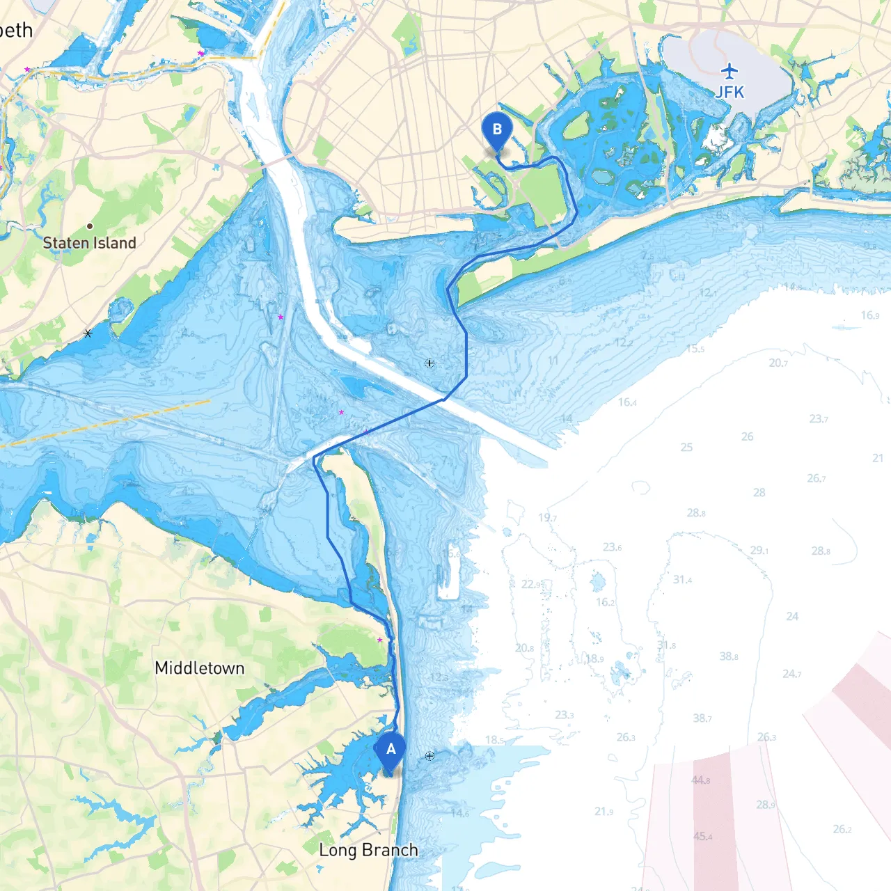 Monmouth Beach to Brooklyn