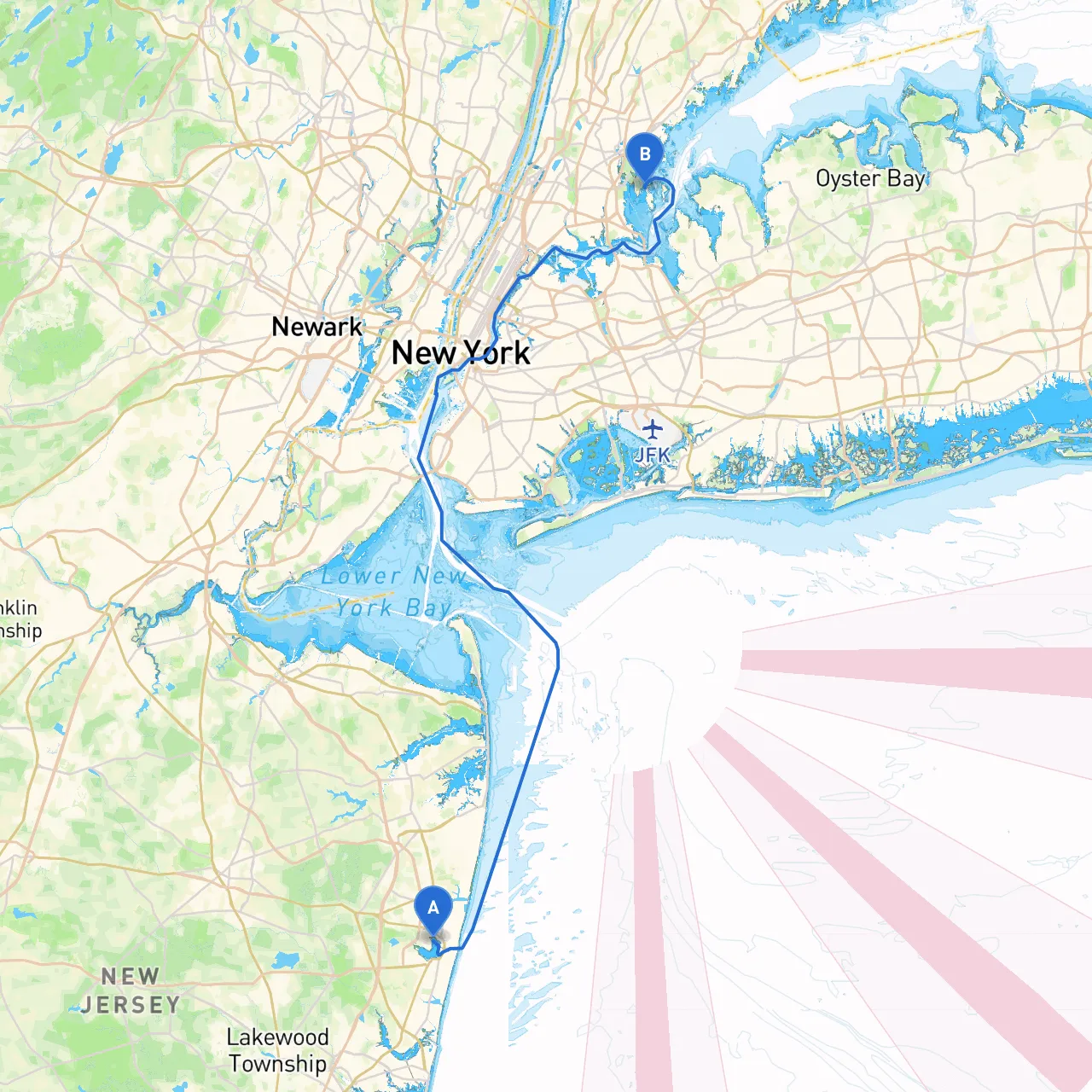 Neptune Township to Bronx