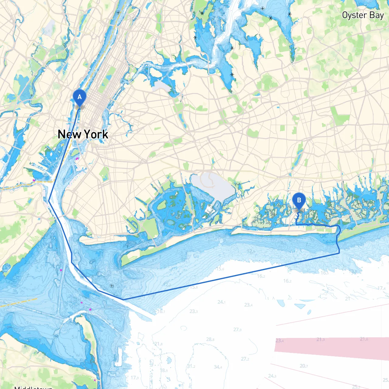 New York to Island Park