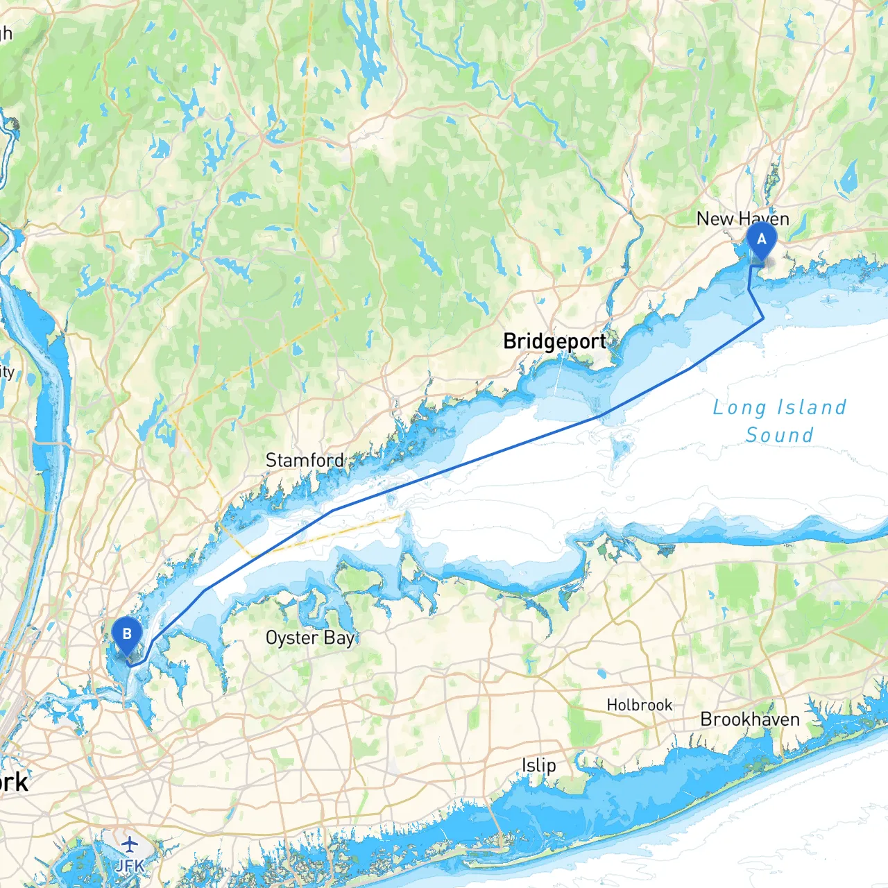 New Haven to City Island