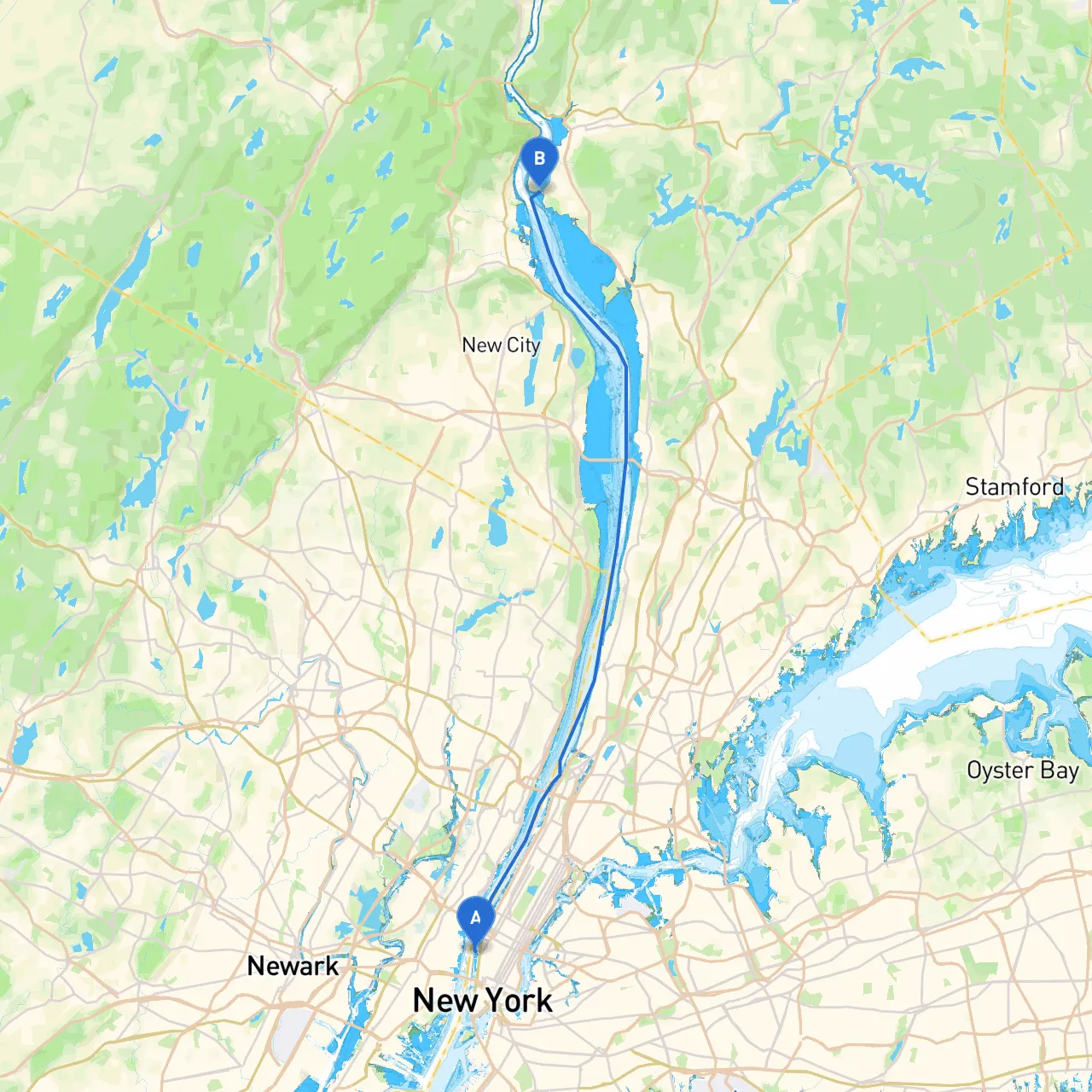 New York to Verplanck