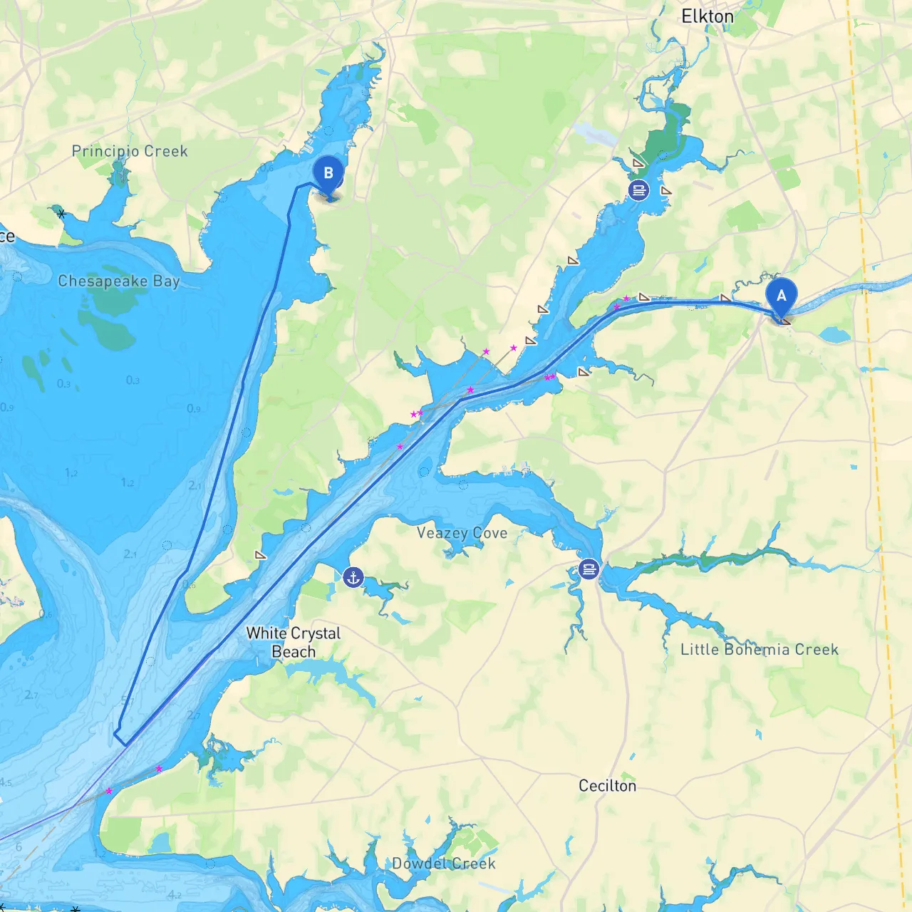 North Chesapeake City to North East