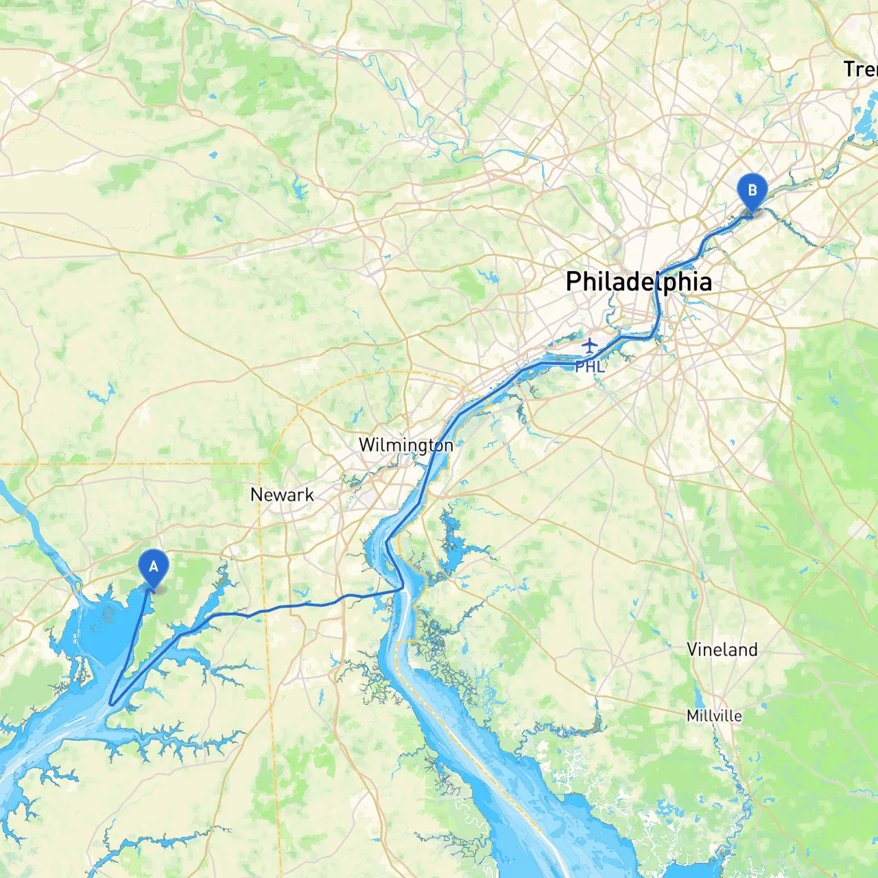 North East to Riverside