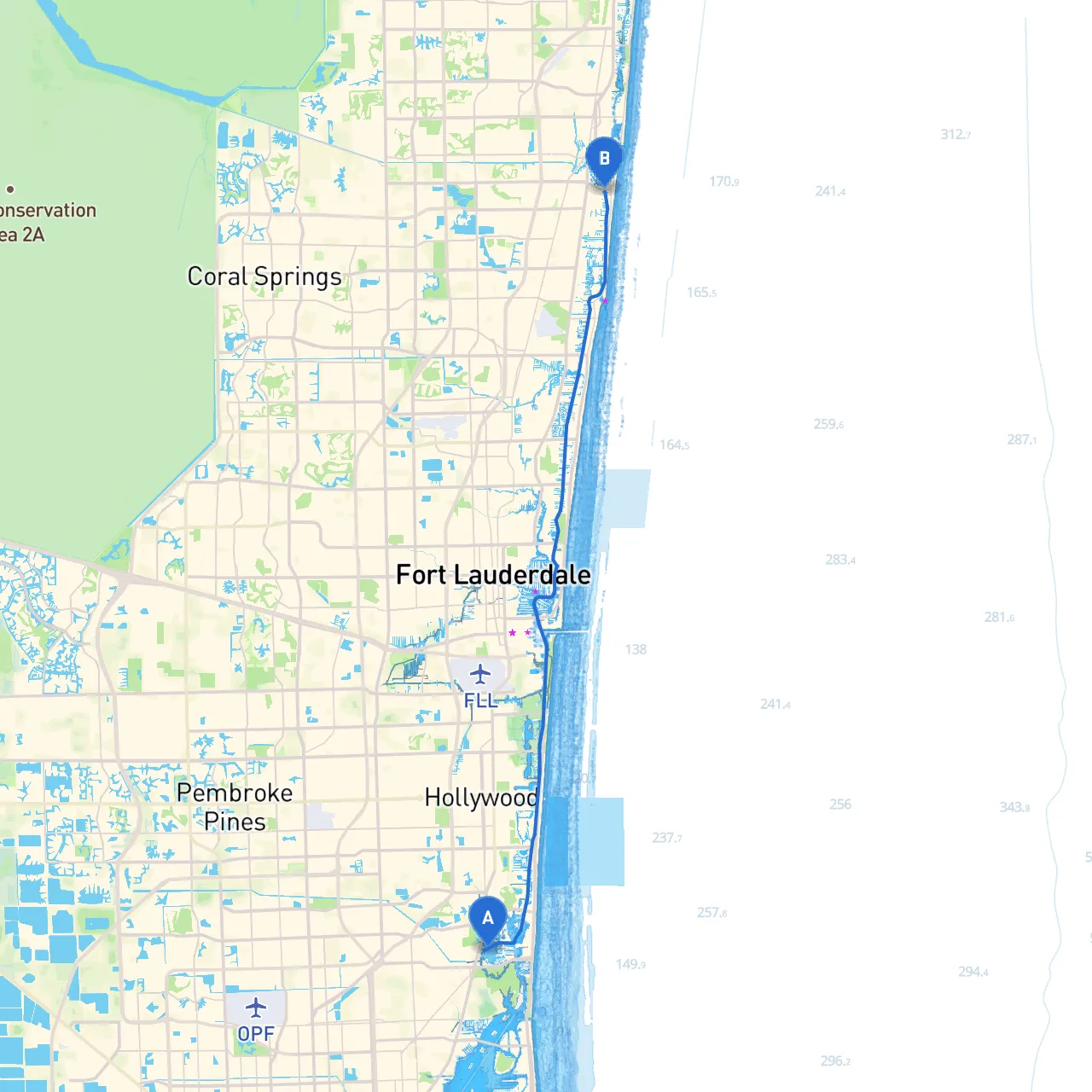 North Miami Beach to Deerfield Beach