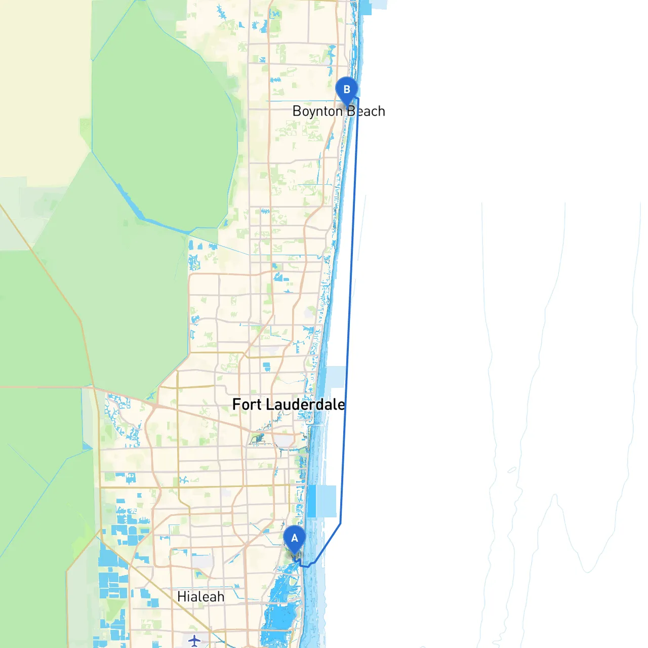 North Miami to Boynton Beach