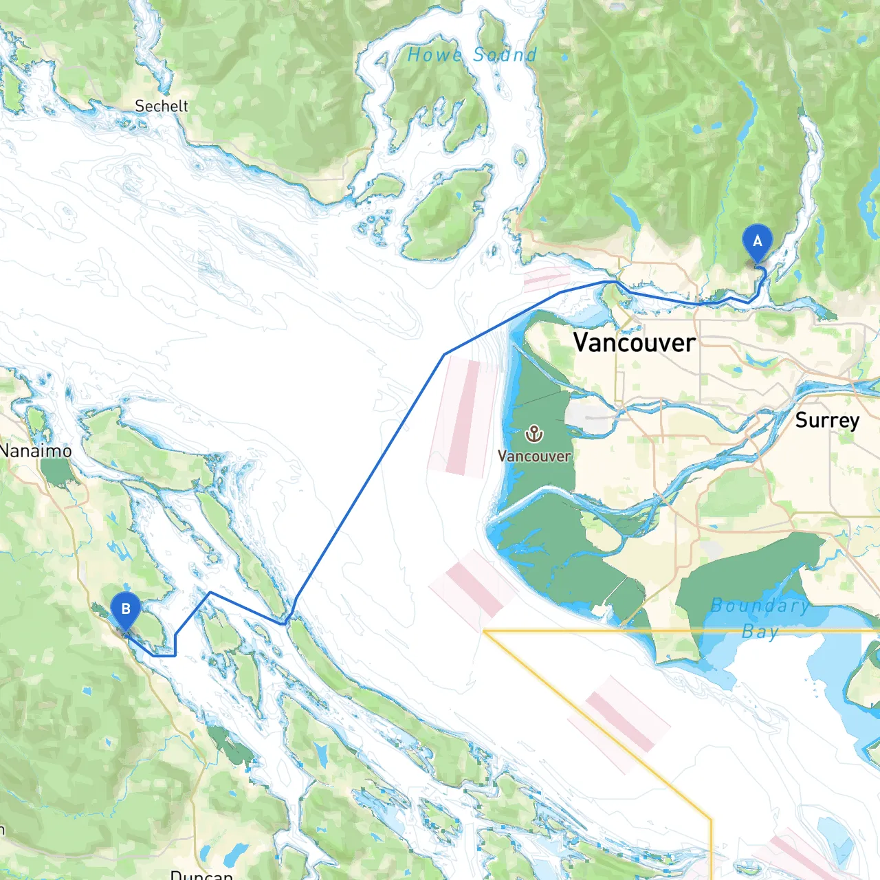 North Vancouver to Ladysmith