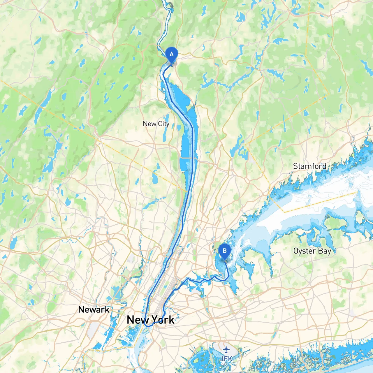 Peekskill to City Island