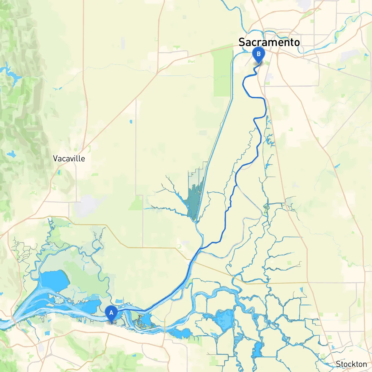 Pittsburg to West Sacramento