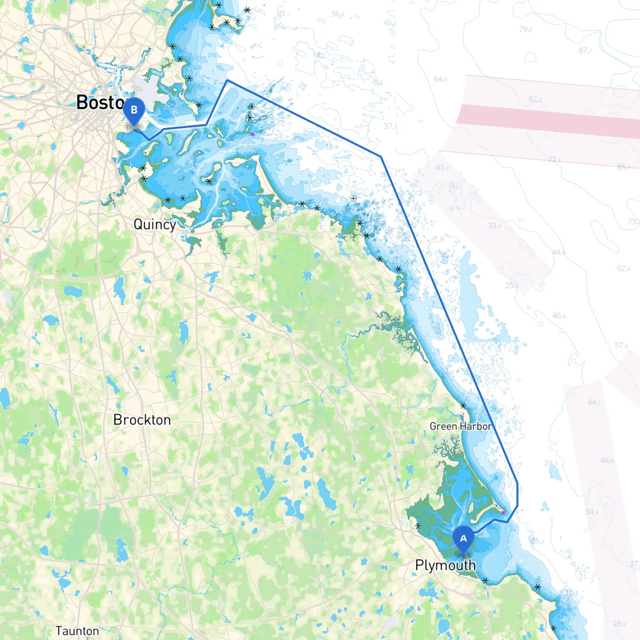 Plymouth to South Boston