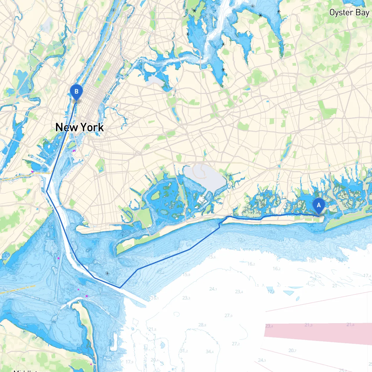 Point Lookout to New York