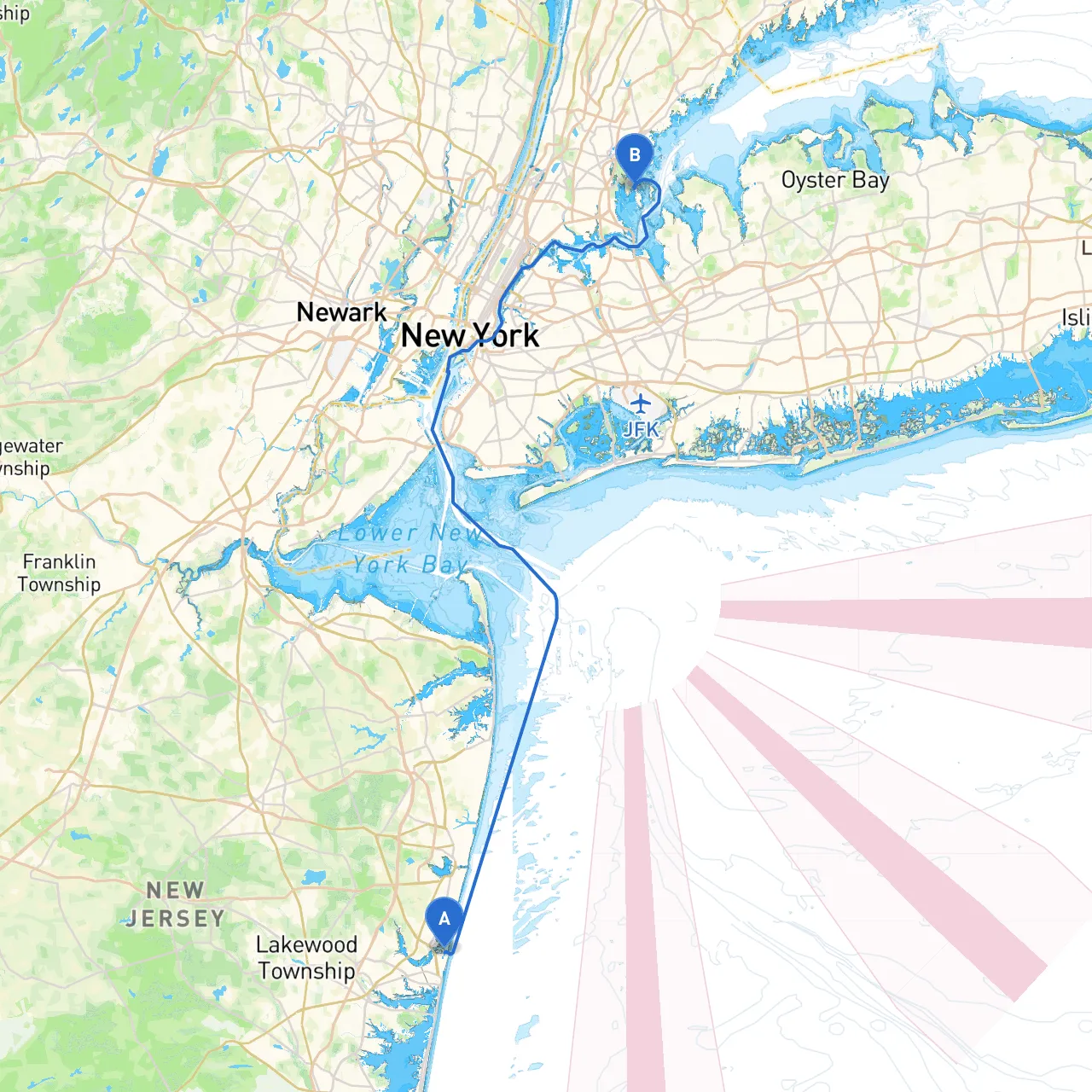 Point Pleasant Beach to Bronx