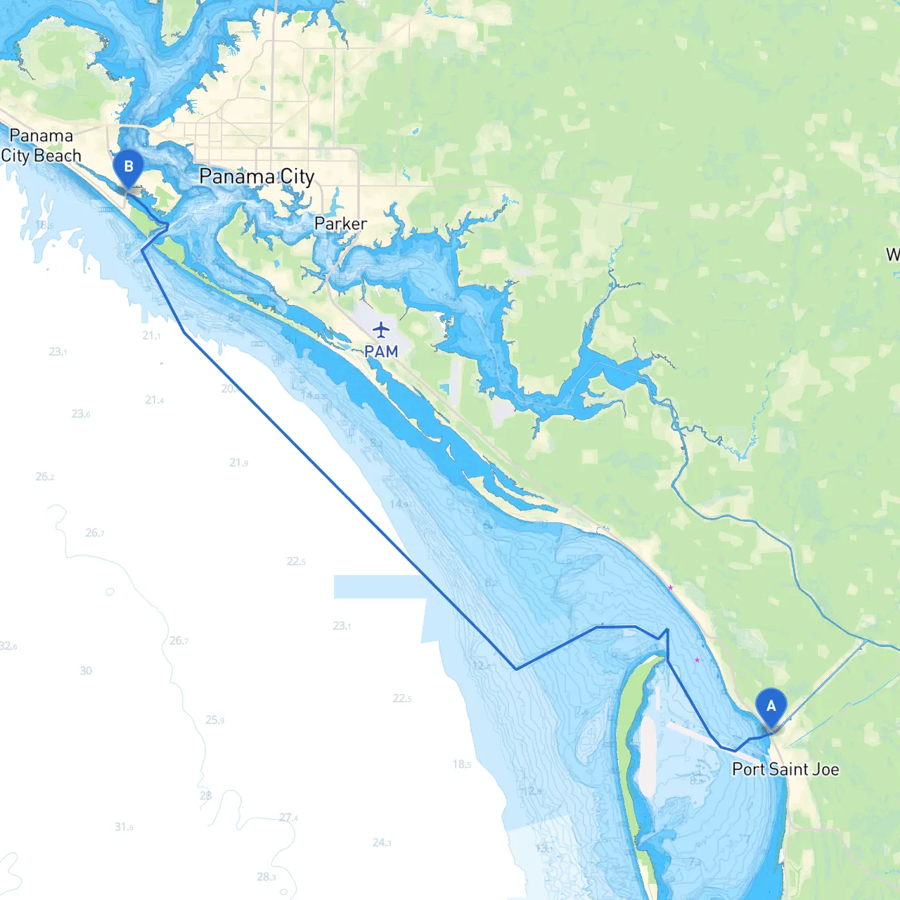 Port St. Joe to Panama City Beach