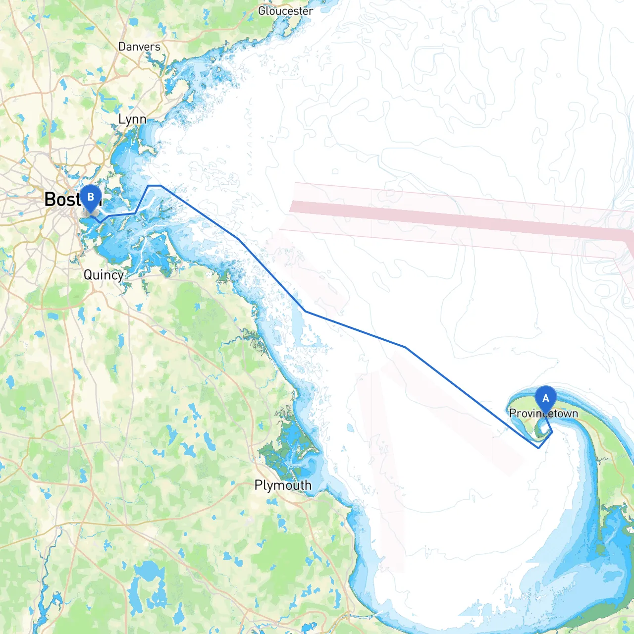 Provincetown to South Boston