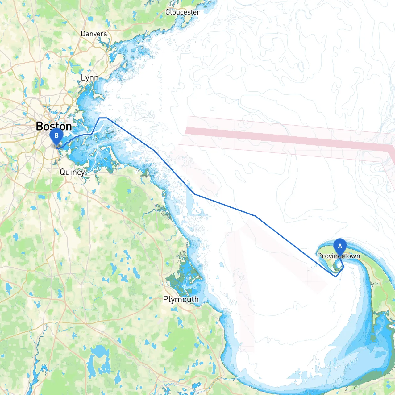 Provincetown to Dorchester