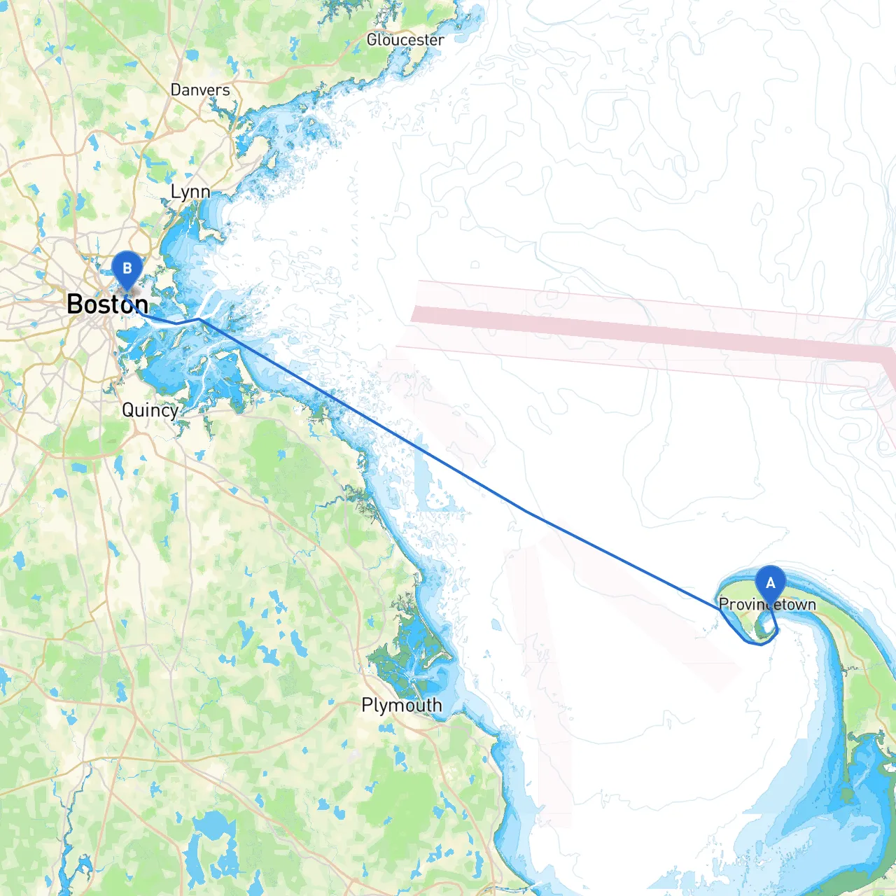 Provincetown to East Boston
