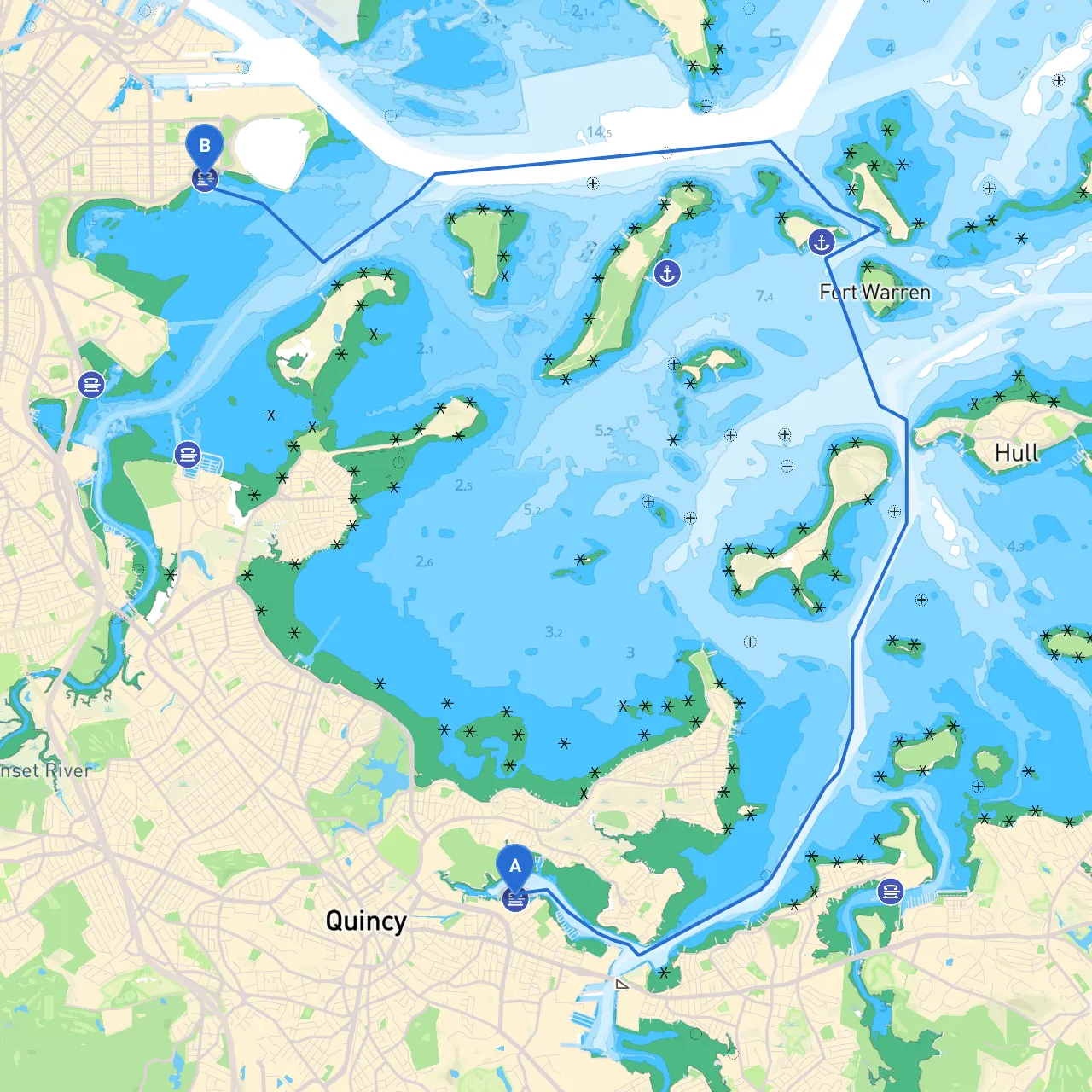 Quincy to South Boston
