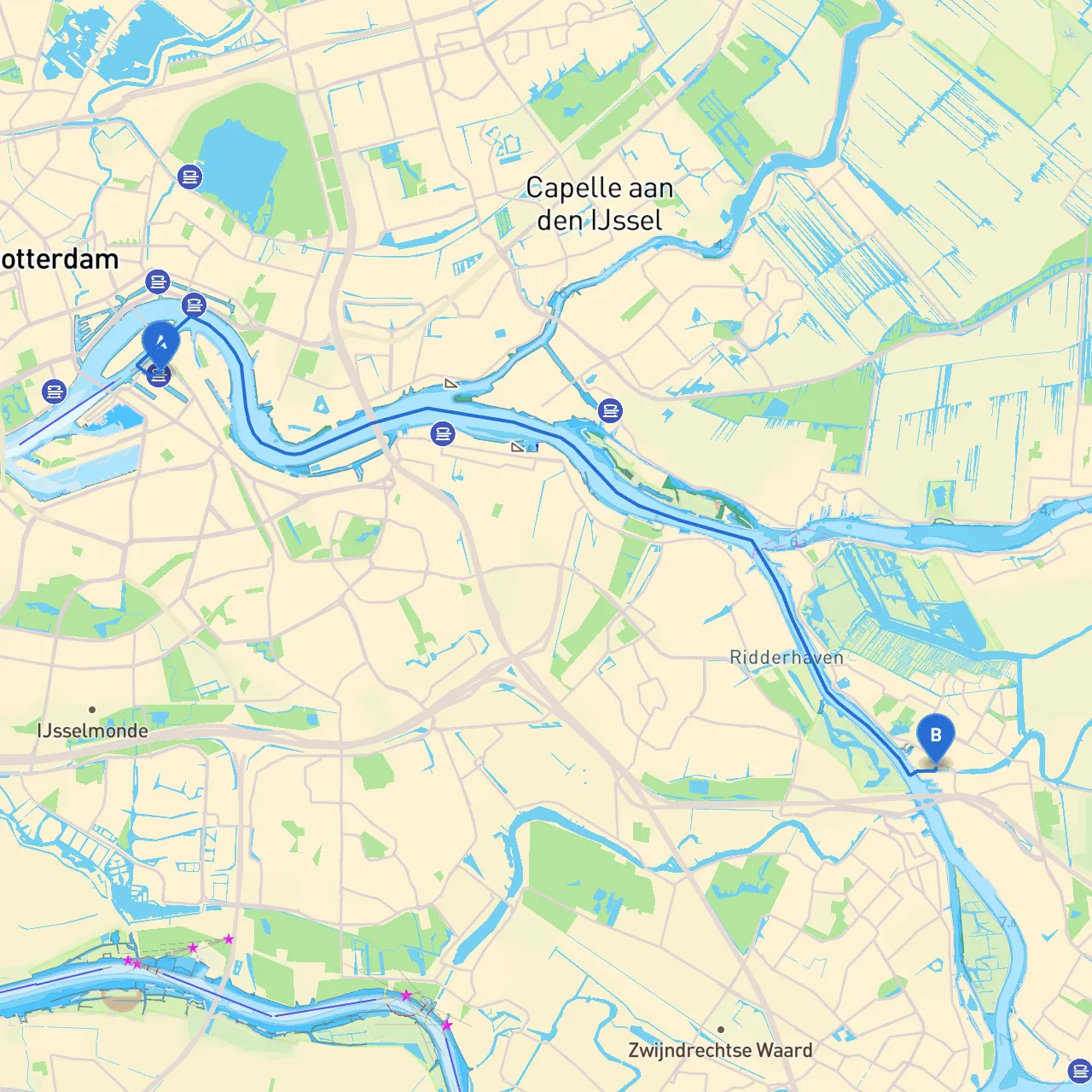 Rotterdam to Alblasserdam