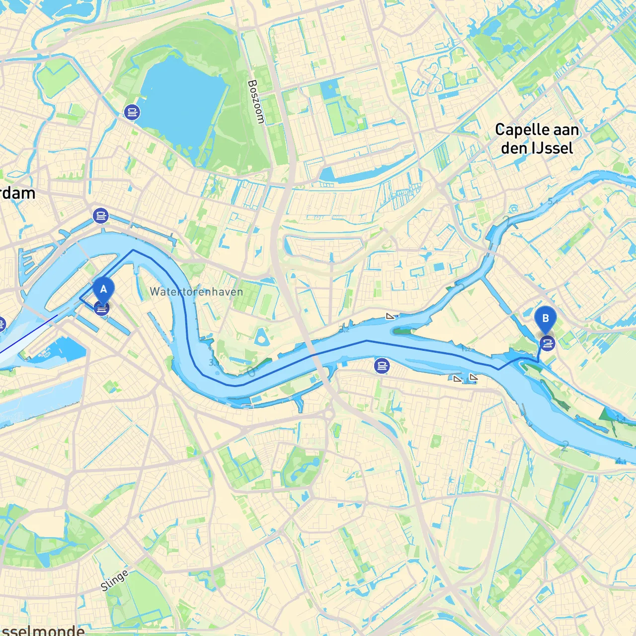 Rotterdam to Krimpen a/d IJssel