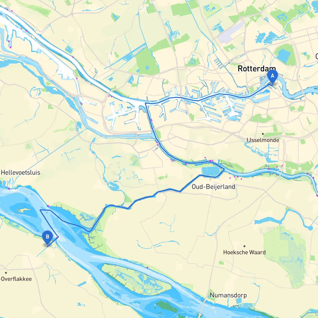 Rotterdam to Middelharnis