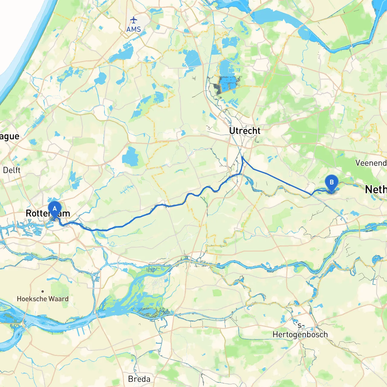 Rotterdam to Maurik