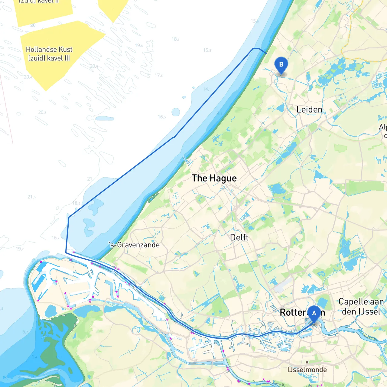 Rotterdam to Rijnsburg